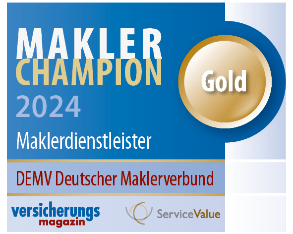 Siegel MaklerChampion Maklerdienstleister Gold 2024